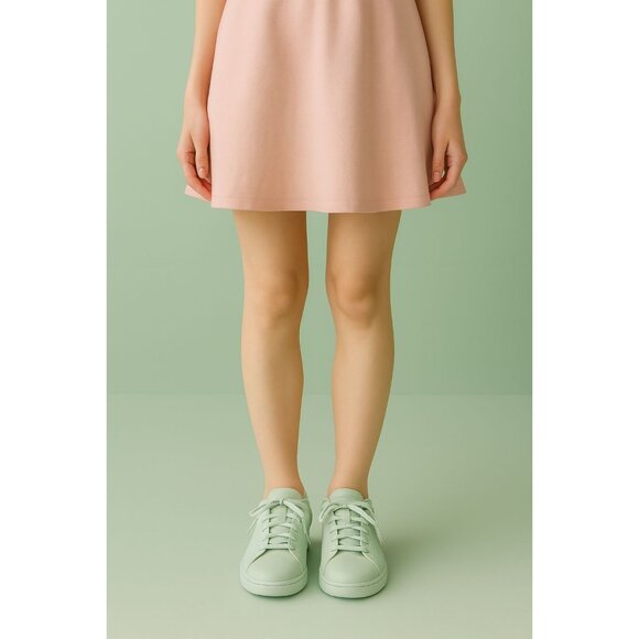 Adidas Size 8.5 Casual Advantage Lace Up Low Top Sneaker Shoes Mint Green - Picture 3 of 11